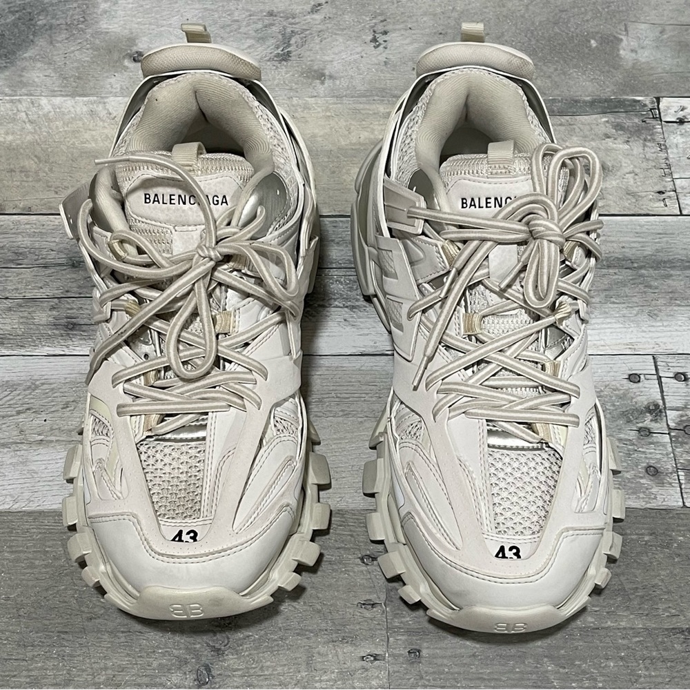 BALENCIAGA Track Mens Sneaker - White/White - Sz - 10 .US / 43 .EU - Picture 2 of 10